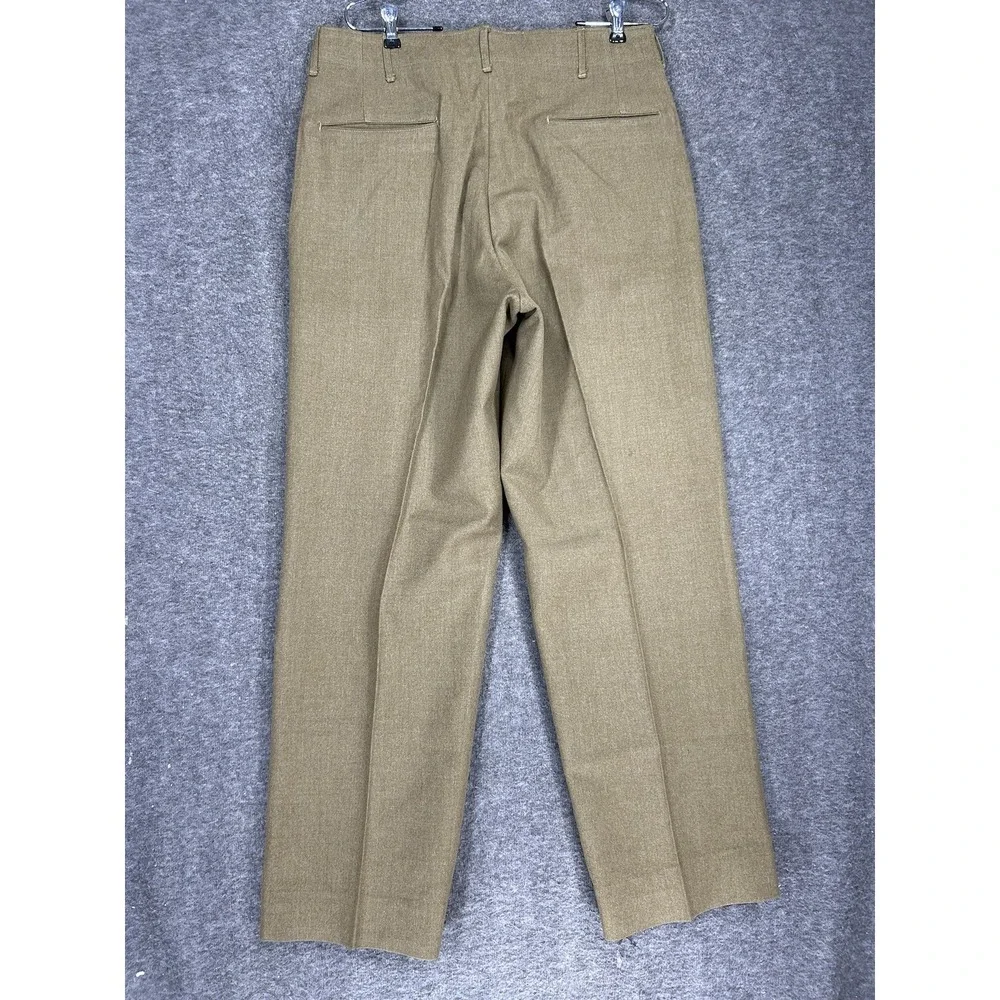 Vintage US Army M1937 Wool Trousers Pants Mens 33x33 (fits 32x31.5) OD WW2 40s